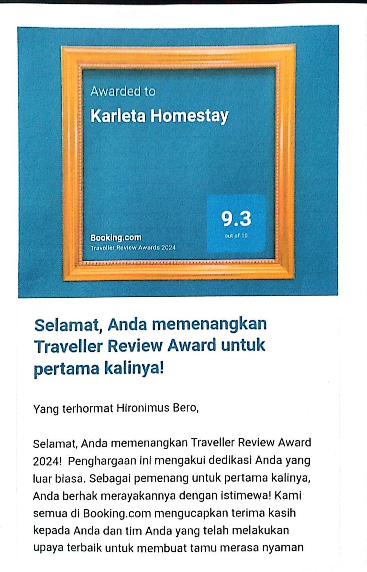 רוטנג Karleta Homestay מראה חיצוני תמונה